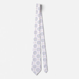 Mandala Pink Purple Green Trigender Pride Flag Tie