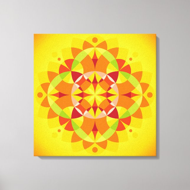 Mandala Prana Canvas Print (Front)