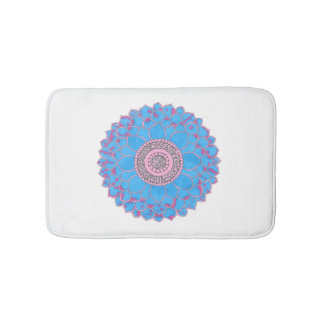 Mandala Print Bath Mat