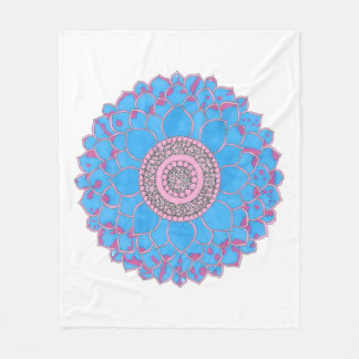 Mandala Print Fleece Blanket