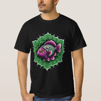 Mandala Purple Fish 1 T-Shirt