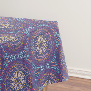 Mandala Purple Tablecloth