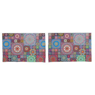 Mandala Quilt Pattern Pillowcase