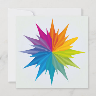 Mandala Rainbow Colours - Flower - Energy - Harmon Invitation