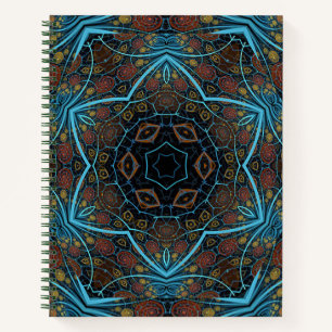 Mandala Rosette Boho Bohemian Style Dandy Pattern Notebook