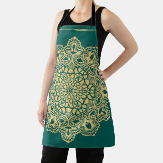Mandala Rosette Retro Hippie Boho Chic Bohemian Apron