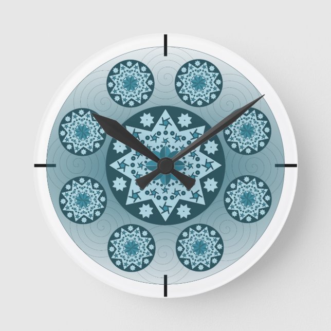 Mandala Round Clock (Front)