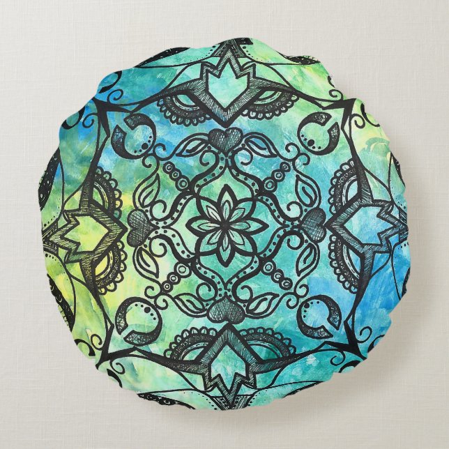 Mandala Round Cushion (Back)