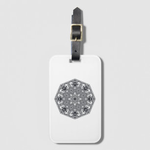 Mandala Round Ornament Luggage Tag