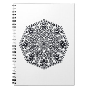 Mandala Round Ornament Notebook