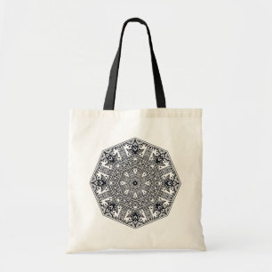 Mandala Round Ornament Tote Bag