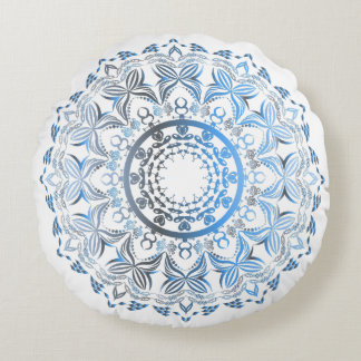Mandala Round Throw Pillow –