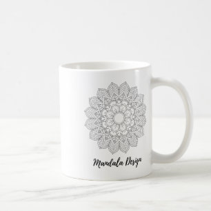 Mandala Sacred Geometry Art Yoga Mantra Flower Lot Coffee Mug