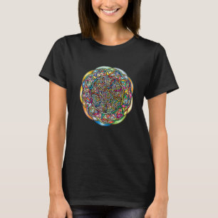 Mandala Sacred Geometry Prana Yoga Mantra Om Good T-Shirt