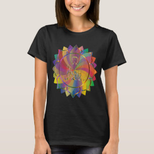 Mandala Sacred Geometry Prana Yoga Mantra Om T-Shirt