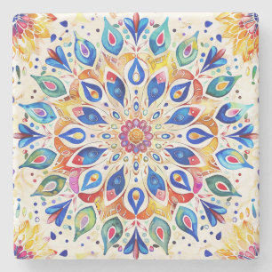 Mandala Sandstone Coaster