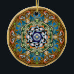 Mandala Shalom Ornament<br><div class="desc">This unique design has historic and ancient Jewish culture values,  mixes with modern elements and ornaments of middle east. Shalom is for peace</div>