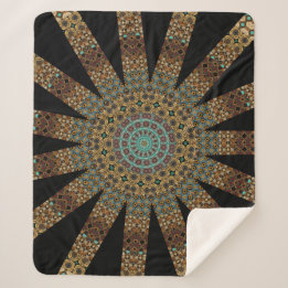 Mandala Sherpa Blanket