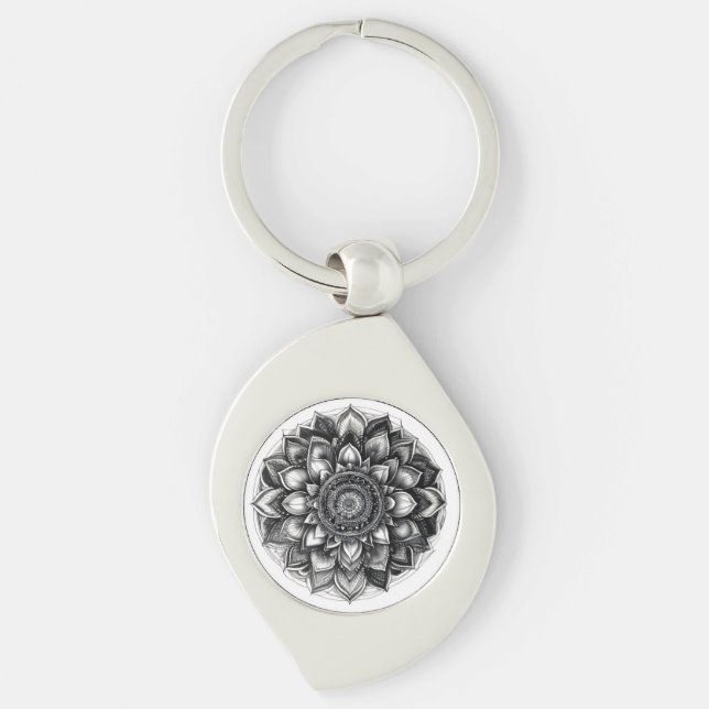mandala shirt key ring (Front)