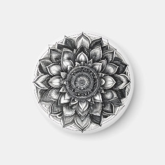 mandala shirt magnet