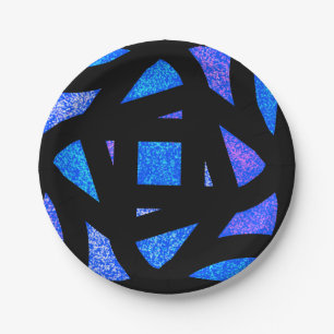 Mandala Sparkles Paper Plate
