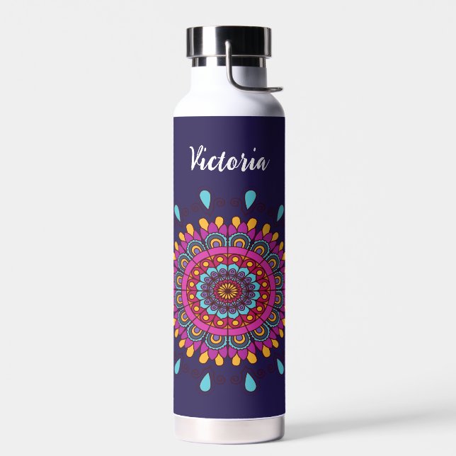 Mandala Spectrum Symphony Water Bottle (Left)