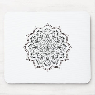 Mandala Spiritual Distressed Peace Boho Yoga Spiri Mouse Pad