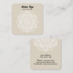 Mandala  square business card