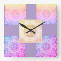 Mandala Square clock 