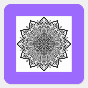 Mandala Square Sticker