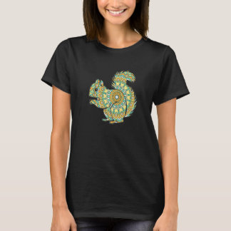 Mandala Squirrel Geometric Pattern Mandala Animal T-Shirt