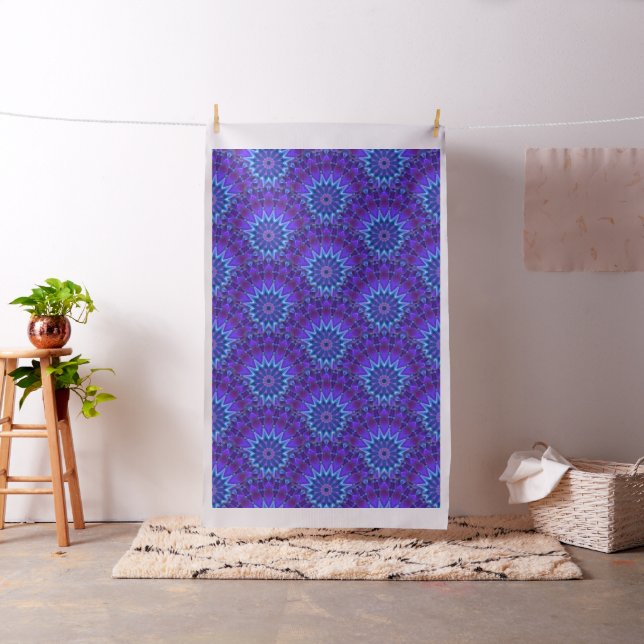 Mandala Star in violet blue + your ideas Fabric (In Situ)