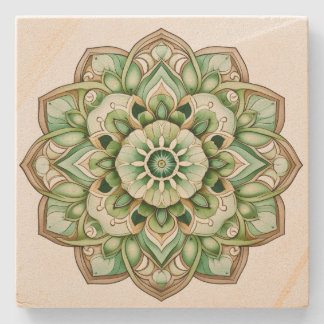 Mandala Stone Coaster