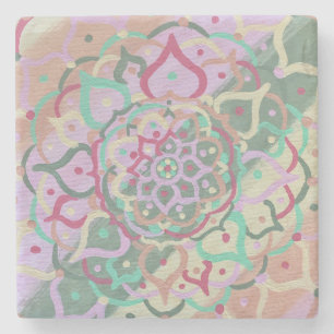Mandala Stone Coaster