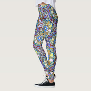 Mandala Style Doodle Art Layers Leggings