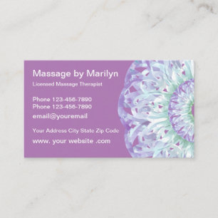Mandala Style Massage Business Card