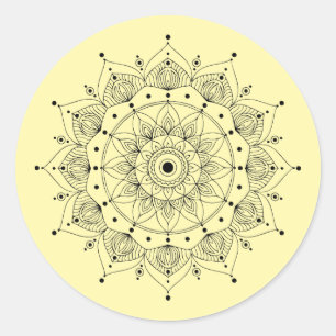 Mandala Symbol Classic Round Sticker