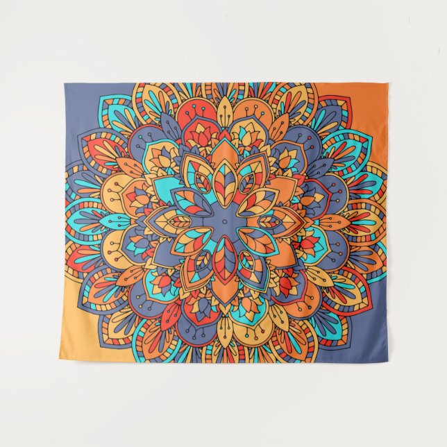 Mandala Tapestry (Front (Horizontal))