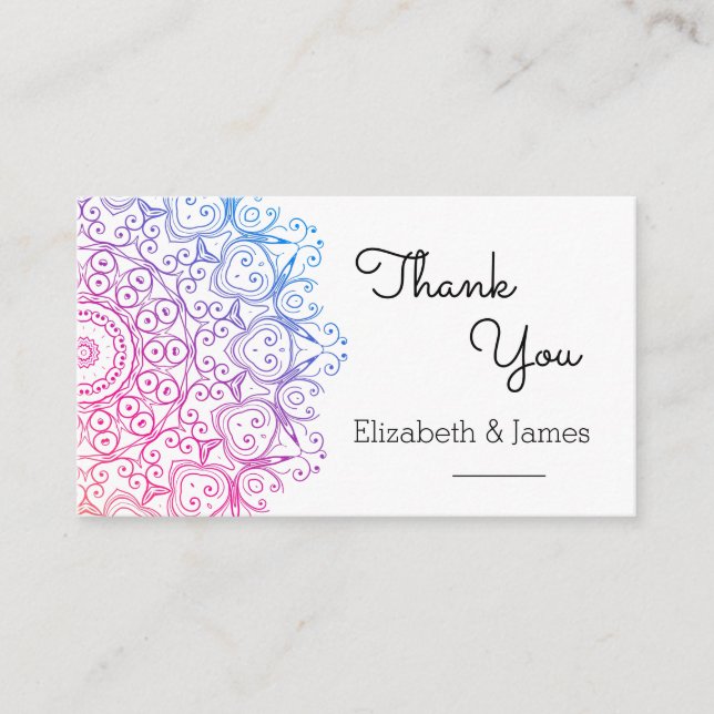 Mandala Thank you Card (Front)