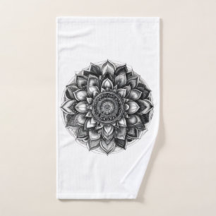 mandala throw blanket hand towel