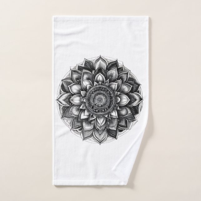 mandala throw blanket hand towel (Hand Towel)