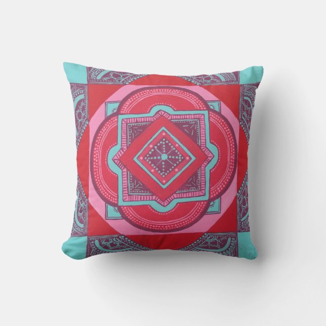 Mandala Throw Pillow (Front)