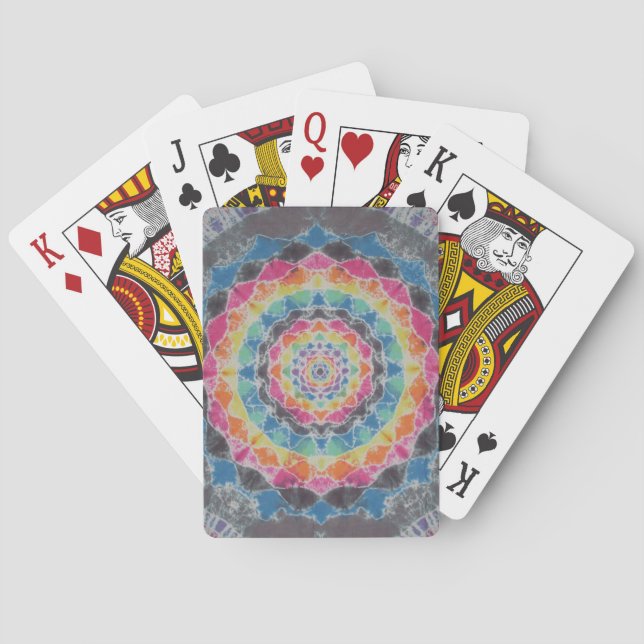 Mandala Tie Dye Bicycle Playing Cards (Back)