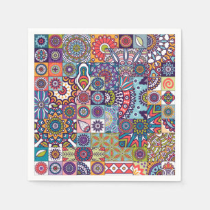 Mandala Tile Pattern Napkin