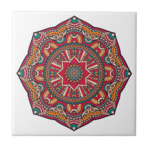mandala tiles colourful