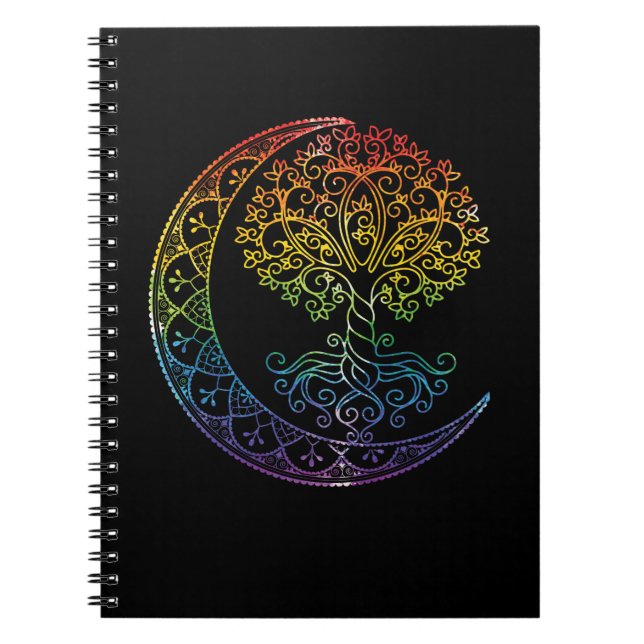 Mandala Tree of Life Tattoo Style Notebook (Front)