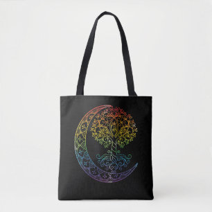 Mandala Tree of Life Tattoo Style Tote Bag
