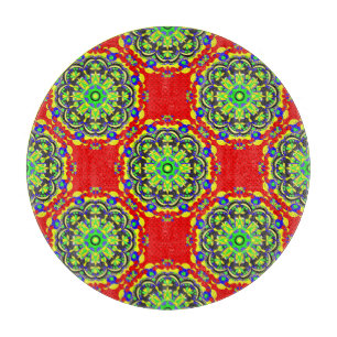 Mandala Tribal: Vintage Seamless Illustration Cutting Board