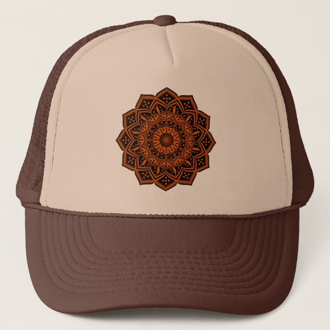 Mandala Trucker Hat (Front)