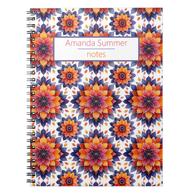 Mandala- type boho notebook (Front)